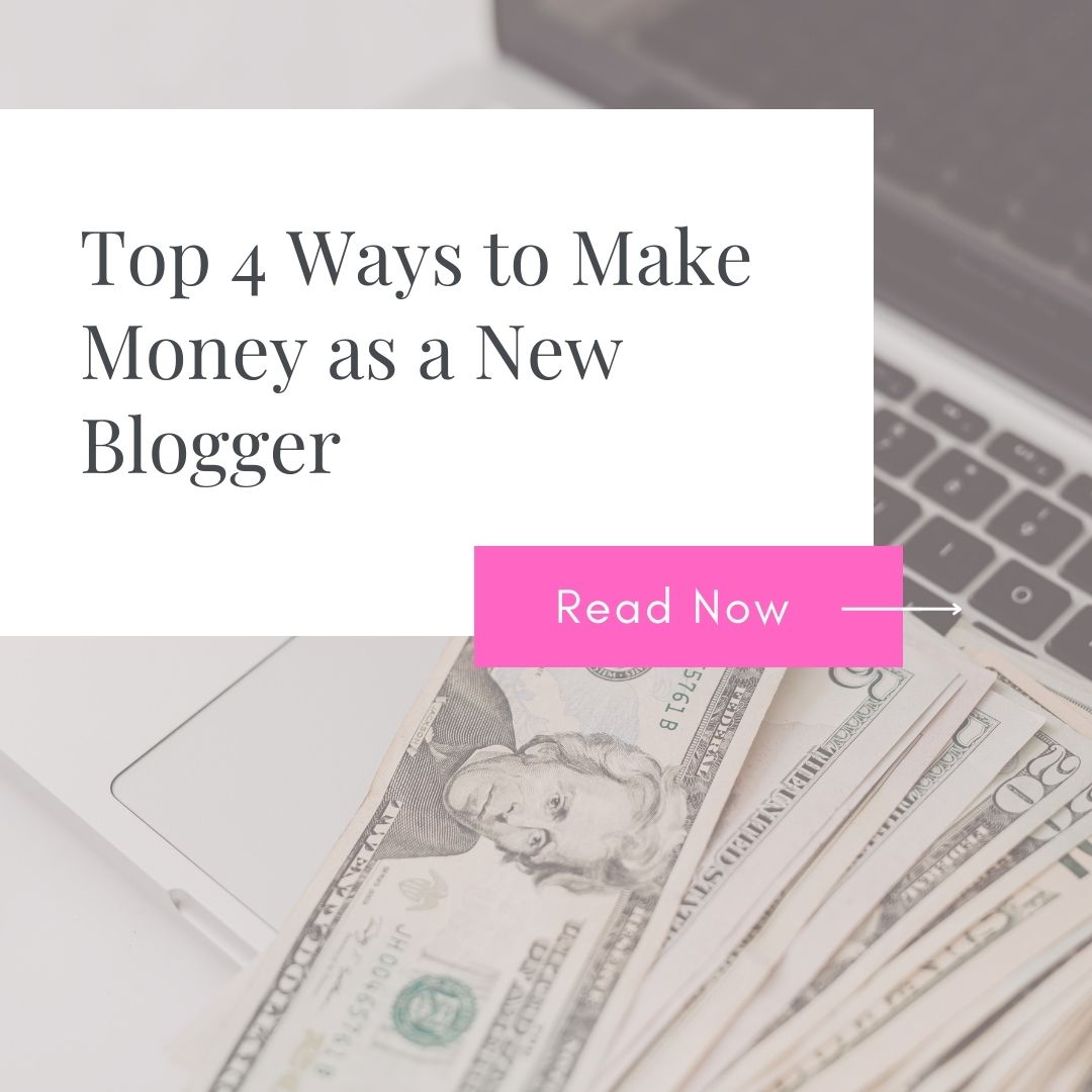 make money blogging; how to make money as a blogger; how to make money with a blog; monetizing a blog; passive income blog; money laying on laptop; Creative Blogging 101