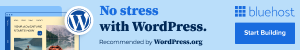 Bluehost hosting for WordPress;
